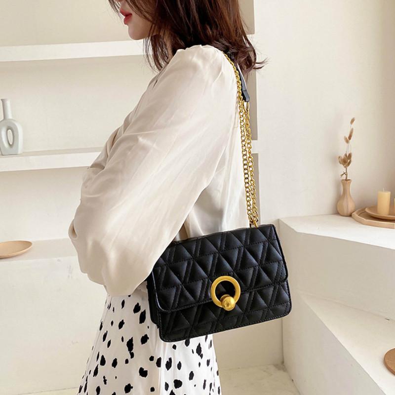 Túi Xách Đeo Chéo Dây Mắc Xích Thời Trang Xinh Xắn Dành Cho Nữ