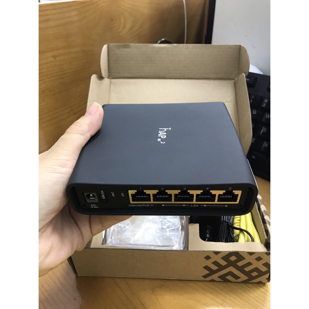 [Giao hàng 1h - Hà Nội ] Thiết bị Router Wifi Mikrotik RBD52G hap ac2 -5HacD2HnD-TC  RBD52G - Hàng chính hãng