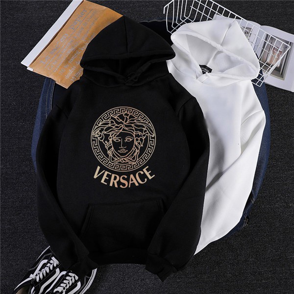 Áo Hoodie Tay Dài In Logo Versace Size S-3XL