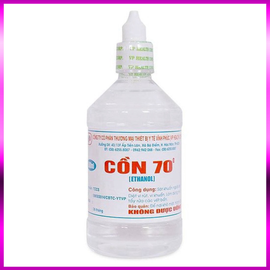 Cồn 70 Độ VP (1000ml) Màu trắng