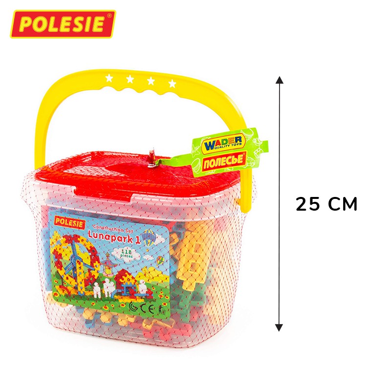 Hộp Lắp Ghép Sáng Tạo  Công Viên Giải Trí 118 Chi Tiết Nhựa Nguyên Sinh Nhập Khẩu Châu Âu Chính Hãng POLESIE 51585
