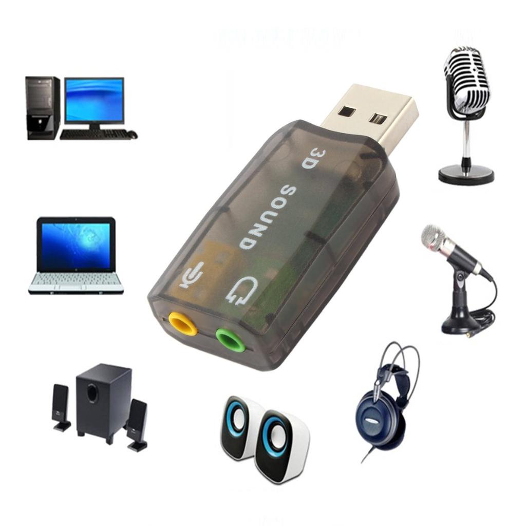 ★Giắc Chuyển Đổi Từ Usb Giắc Chuyển Đổi Usb 2.0 Audio Microphone Jack Adapter