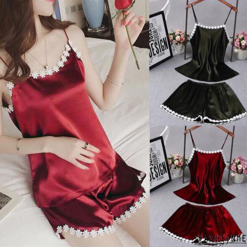 ღ𝓂ℰNew Sexy Nightdress Women Satin PajamasSilk Lace Robe Sleepwear Lingerie Nightdress | BigBuy360 - bigbuy360.vn