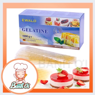 Gelatin lá, lá gelatin Đức nhập khẩu chính hãng nấu chè, làm kẹo, làm bánh.. - 5 lá