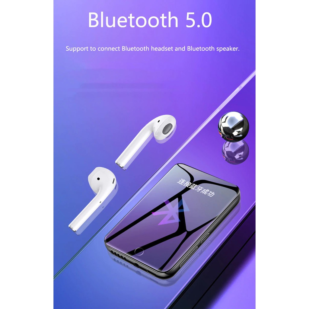 Máy nghe nhạc xem phim hỗ trợ bluetooth đa ngôn ngữ tra từ điển cảm ứng dung lượng 8GB thế hệ mới nhất Ruizu M7