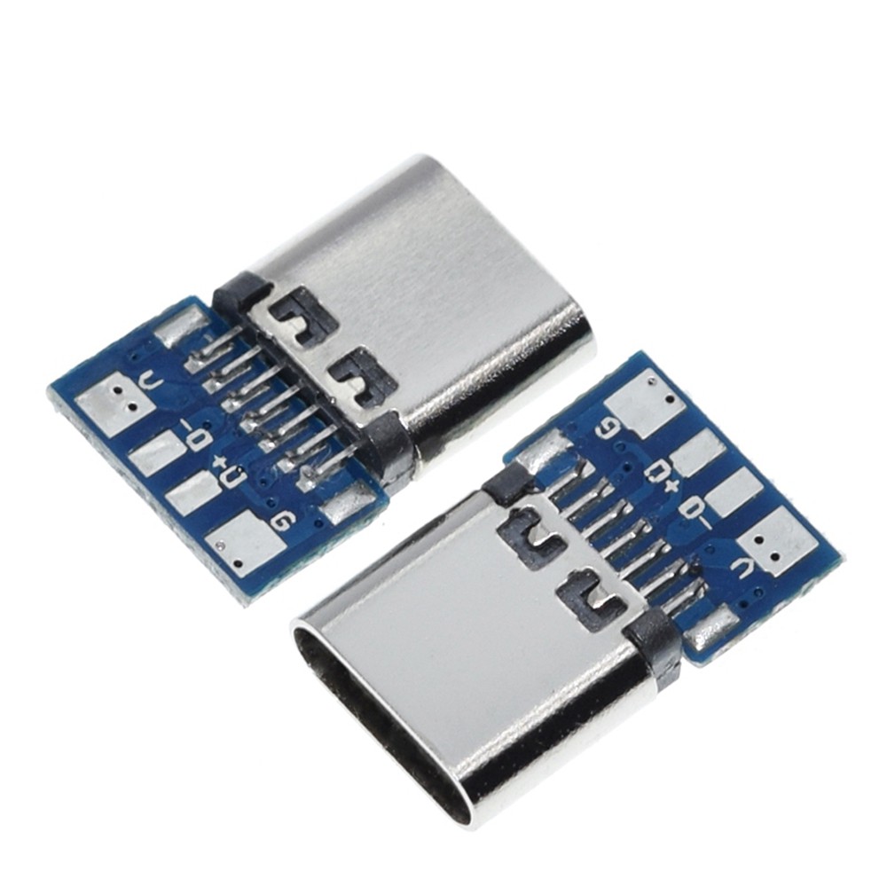 Bộ 10 Đầu Nối Usb 3.1 Type C 12 / 24pin Male / Female