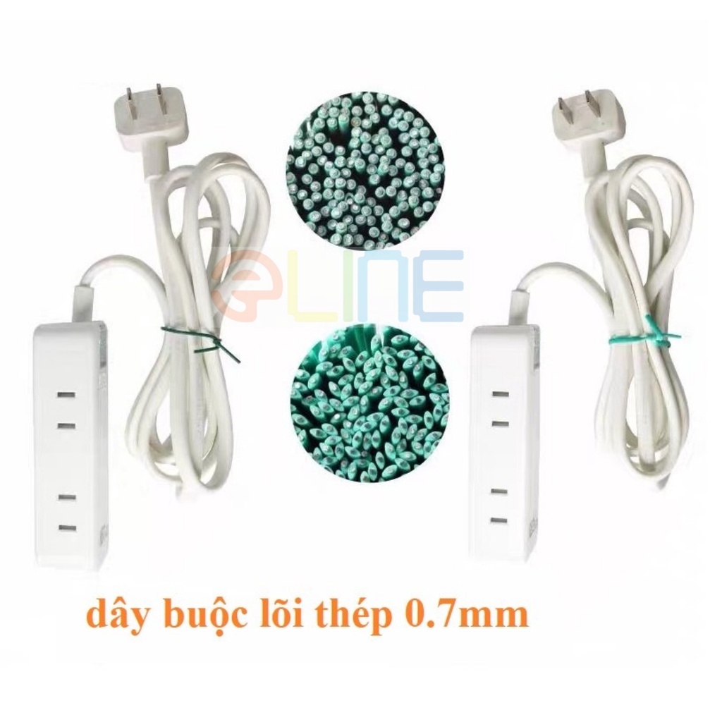 Dây buộc vỏ nhựa lõi thép 0.7mm, dây buộc cây, dây buộc điện tử, đồ chơi, 1000m