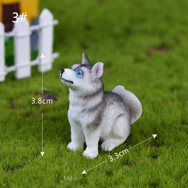 Mô hình chú cún mini trang trí sân vườn