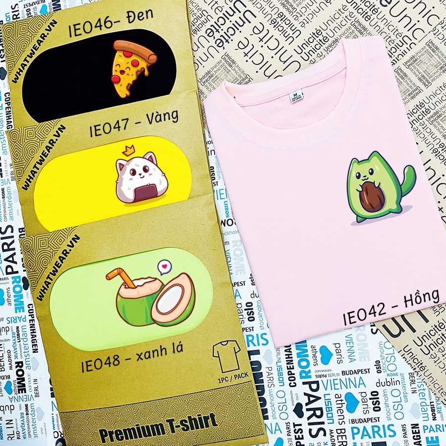 Áo Thun Cotton Cute Unisex Nam Nữ Dễ Thương giá rẻ