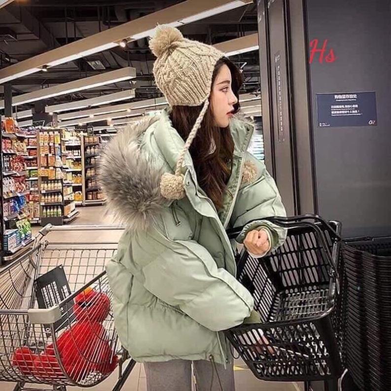 [ Có video+ Hình ảnh gốc] Áo Khoác Phao Nữ Mũ Lông Chồn Siêu xinh , Lót Bông Dáng Rộng 5 Màu G028 _Miuxinh Shop | BigBuy360 - bigbuy360.vn