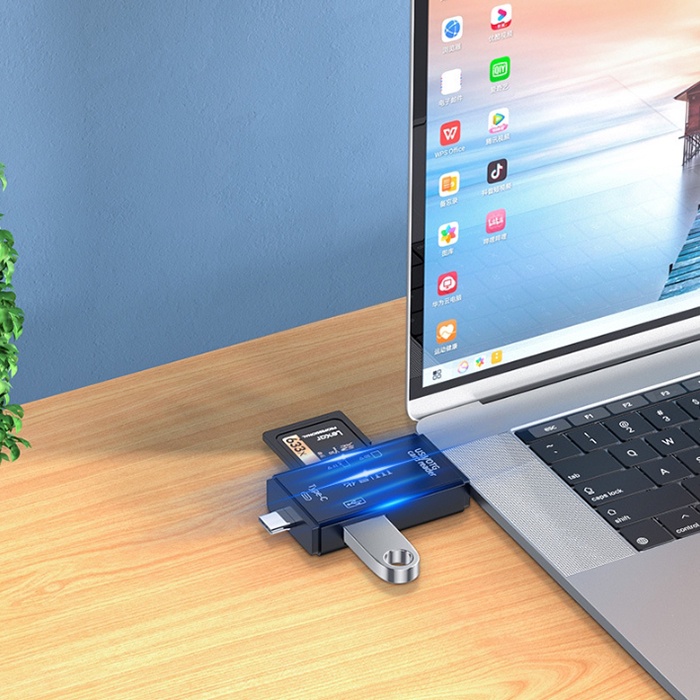Đầu đọc thẻ SD Micro SD OTG Type-c đa năng