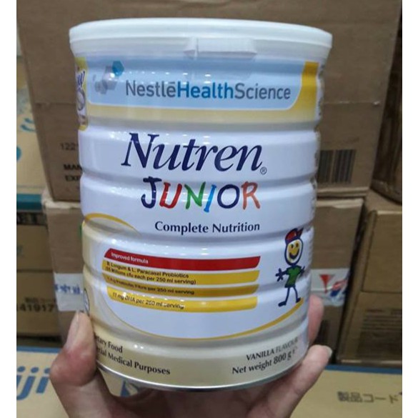 [Date 2021] Sữa béo Nutren Junior Thụy Sĩ 800g