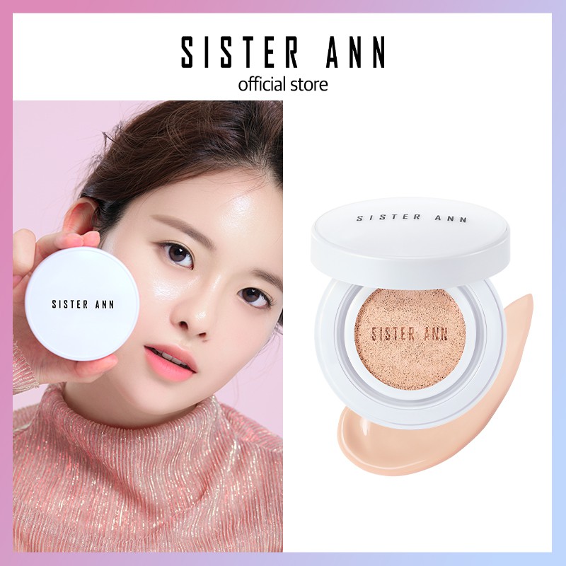 Phấn nước SISTER ANN kết cấu nhẹ giúp dưỡng ẩm làm sáng da xóa mờ nếp nhăn bảo vệ da khỏi tia UV SPF 47 PA++ | BigBuy360 - bigbuy360.vn