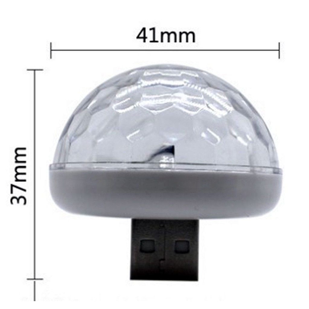 Đèn Led Disco Mini Cảm Biến Âm Thanh Ánh Sáng Mới Cổng Usb Trang Trí Nội Thất Xe Hơi | BigBuy360 - bigbuy360.vn