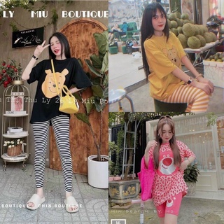 Sét Áo Thun Quần Dài Nhiều Hình Siêu Xinh,Set Bộ Nữ Dễ Thương Hàng Đẹp