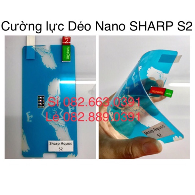 Dán Cường Lực Nano Sharp Aquos S2 (tràn 90% màn hình)