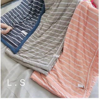 Chăn Hè Cotton Đũi Kẻ Muji hàng xuất nhật,chăn cotton kẻ sọc --anthudogiadung