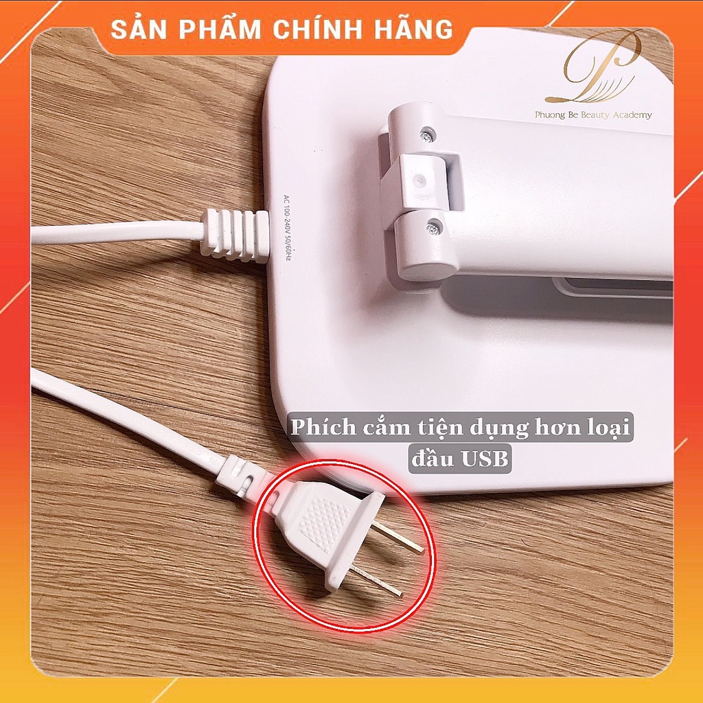 Đèn để bàn học nối mi làm móng gấp gọn loại 48 bóng