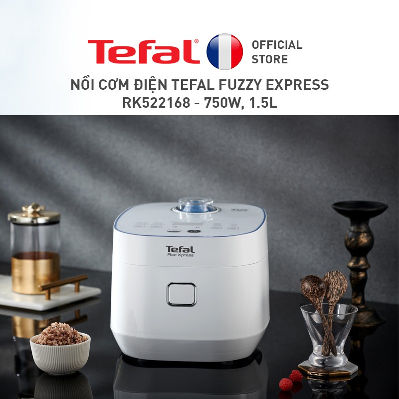 [Mã ELTEFALWL5 giảm 10% đơn 500K] Nồi cơm điện Tefal Fuzzy Express RK522168 - 750W, 1.5L