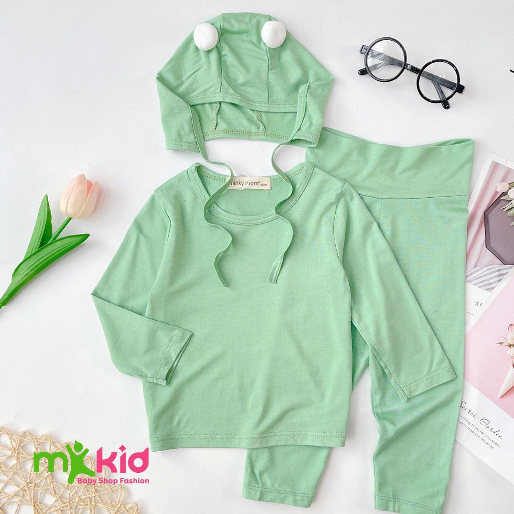 Bộ Thu Đông dài Tay Cho Bé 💖 Bộ Minky Mom Tai Thỏ Siêu Dễ Thương 💖Chất Thun Lạnh Cao Cấp Siêu Mềm Mịn Mát