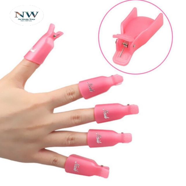 Kẹp Ủ Phá Gel (màu hồng 10 cái) | BigBuy360 - bigbuy360.vn
