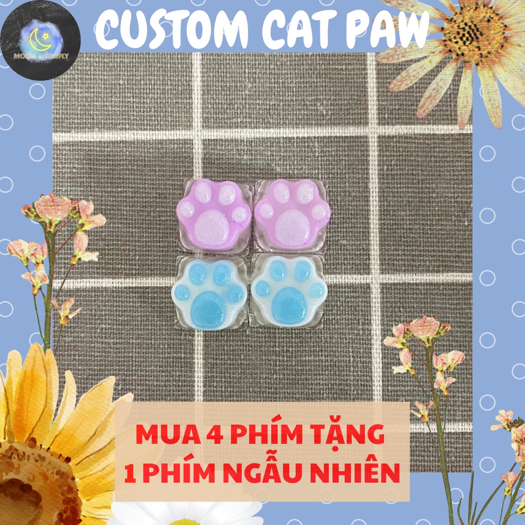 🐾🐾 hàng đặt trước, keycap chân mèo thủ công 🐾