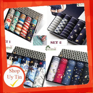 Hộp 5 quần sịp đùi nam cực phong cách - qtqa -hàng nhập khẩu
