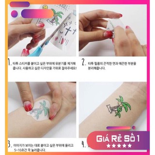 [RẺ VÔ ĐỊCH] Tấm Dán Xăm Tatoo Độc Đáo
