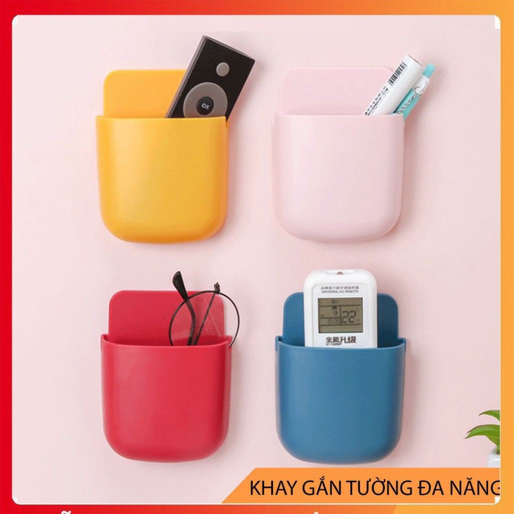 Khay đựng điện thoại, chìa khoá, thẻ, remote gắn tường, dính chắn chắn, tạo sự gọn gàng, ngăn nắp [KHAY DÁN TƯỜNG]