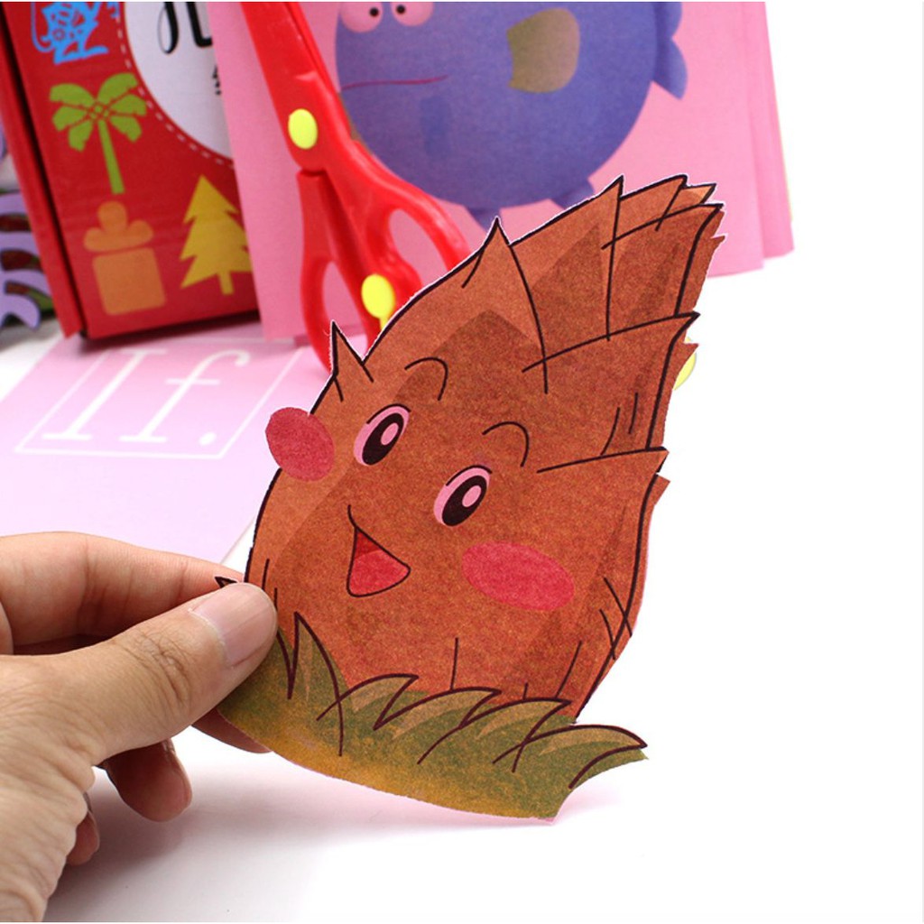 [Đồ Chơi Thông Minh] Bộ sách cắt giấy đồ chơi ORIGAMI cho bé - Sách cắt giấy 96 trang giá cực yêu