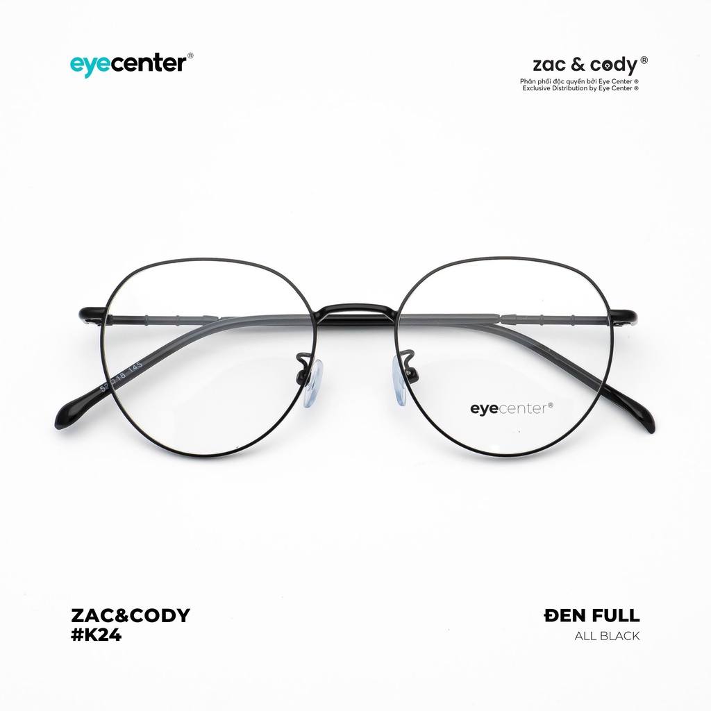 Gọng kính cận tròn nam nữ chính hãng K24S by EYECENTER nhập khẩu Eye Center Vietnam