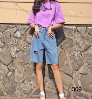 Quần ngố Jeans rách