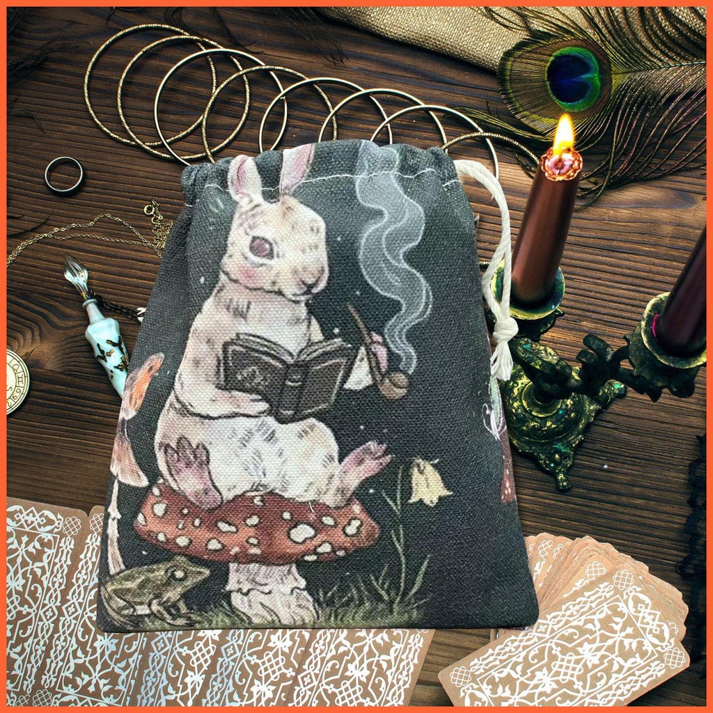 Bộ Bài Tarot / Thẻ Bài Tarot / Trang Sức Họa Tiết Thỏ / Nấm Có Dây Rút Tiện Dụng