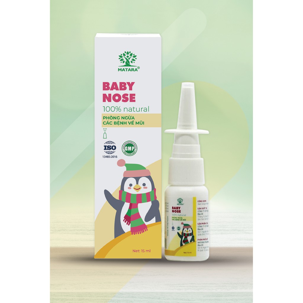 Xịt mũi kháng khuẩn thảo dược Matara Baby Nose