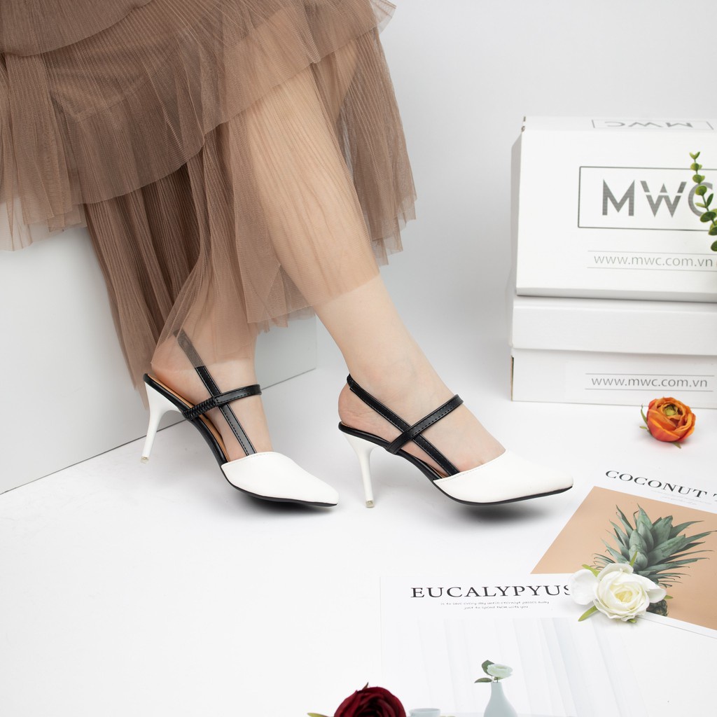 Giày Cao Gót Nữ MWC Bít Mũi Gót Nhọn 7 Phân Mũi Nhọn NUCG- 3712