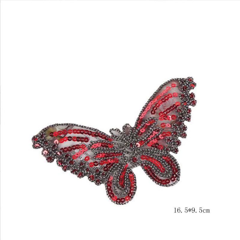 Bộ 6 Miếng Vá Ủi Quần Áo Hình Bướm 16.5 * 9.5CM