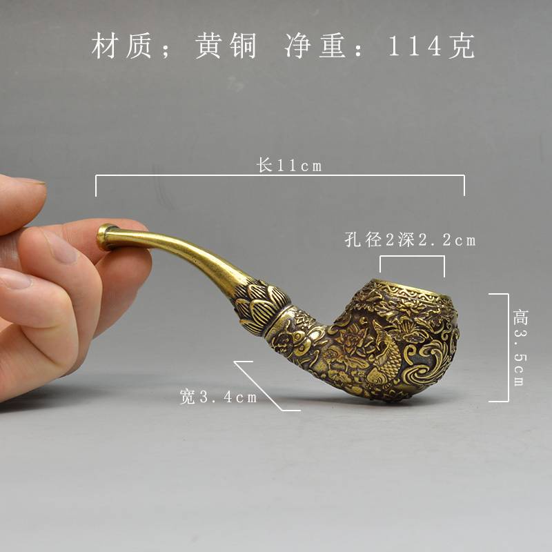Ống Đồng Cổ Điển Đầy Đủ Hoa Và Giảm Căng Thẳng Mỗi Năm. Hộp Đựng Thuốc Lá szmalai7.my Bằng Đồng Thau Tinh Tế