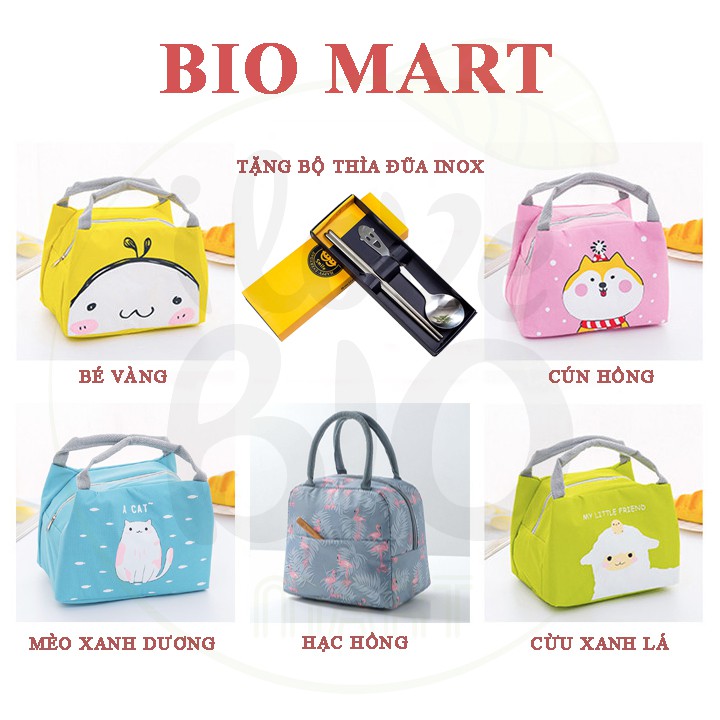 [TẶNG TÚI GIỮ NHIỆT + BỘ THÌA ĐŨA] Hộp cơm văn phòng - 2 Hộp cơm thủy tinh giữ nhiệt không chia ngăn - BIO52 | BigBuy360 - bigbuy360.vn