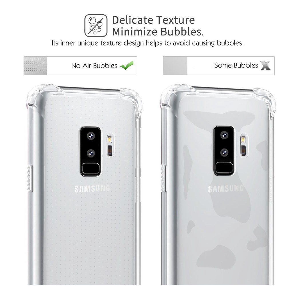 Ốp điện thoại trong suốt cho For Samsung Galaxy S8 S9 Plus/S7 S7Edge/A3 A5 A7 2017/A5 A7 A8 A8+ 2018/S6/Note8
