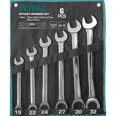 Bộ cờ lê vòng miệng 6 chi tiết Total THT102RK061