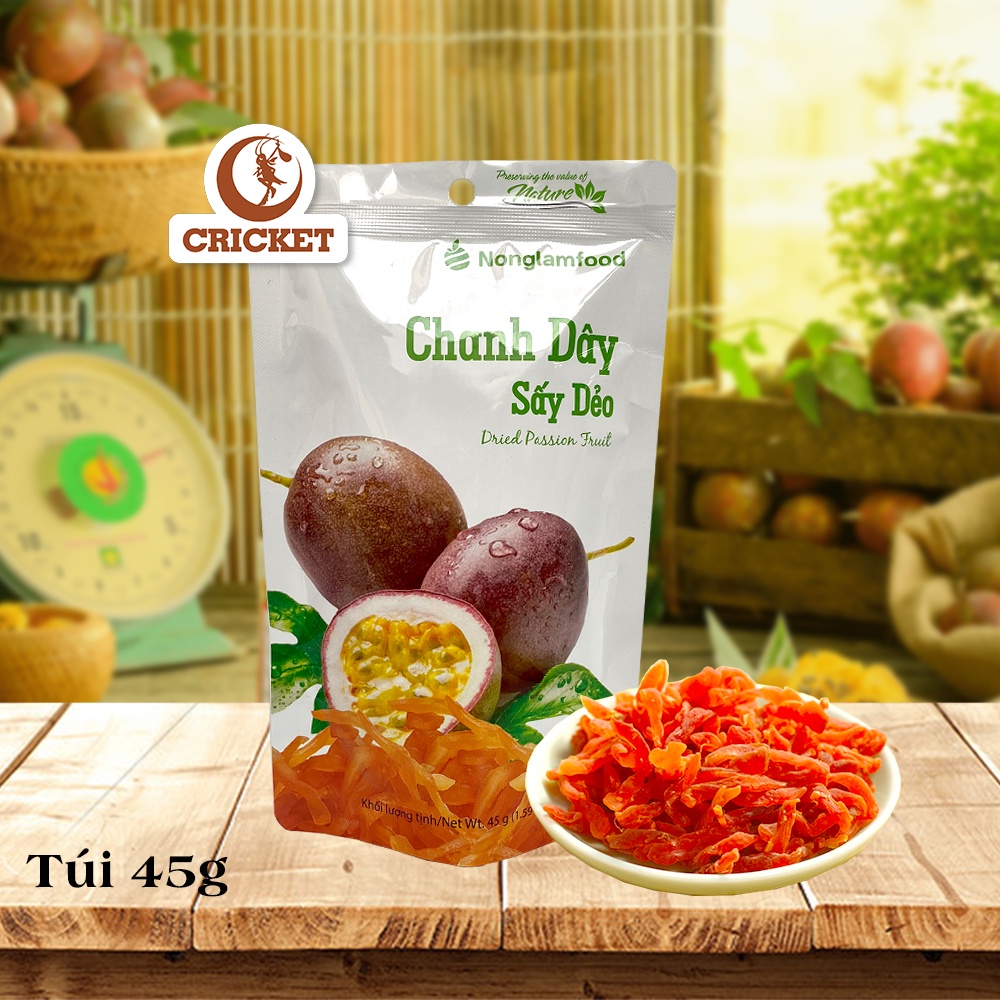 Chanh Dây Sấy Dẻo Túi 45g - Nông Lâm Food lưu giữ những giá trị thiên nhiên