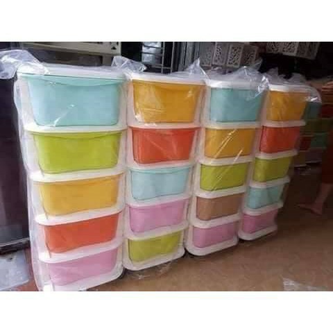 Kệ Tủ Nhựa Đựng Đồ BELLEVIE Đa Sắc Ngăn Kéo 5 Tầng Có Bánh Xe Hàng Việt Nhật