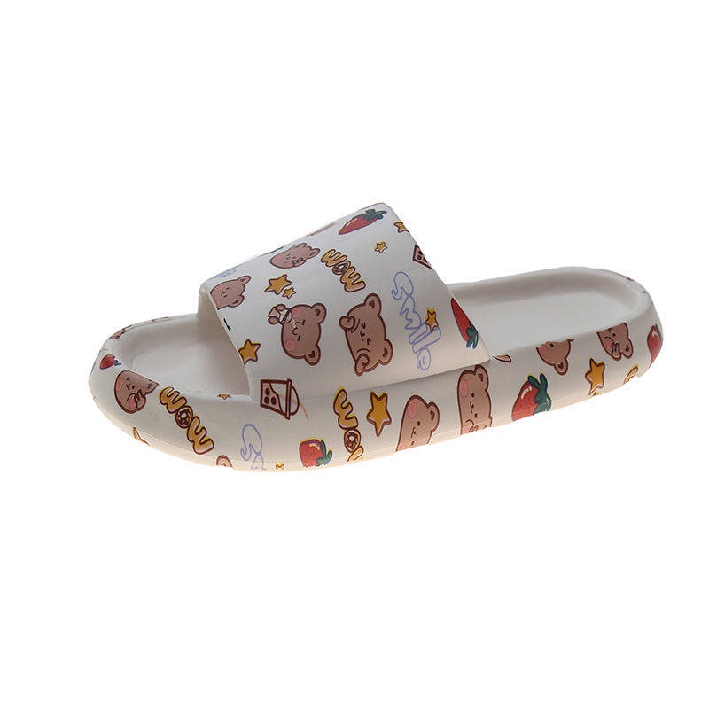 Giày Sandal Đế Mềm Chống Trượt Họa Tiết Graffiti Thời Trang