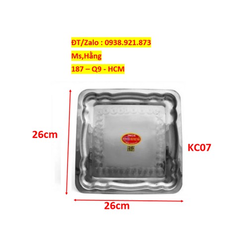 Khay Inox Vuông - KCV07I