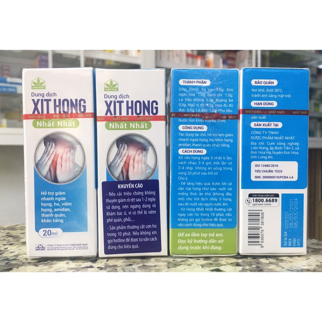 Xịt Họng Nhất Nhất Chai/20ml | BigBuy360 - bigbuy360.vn
