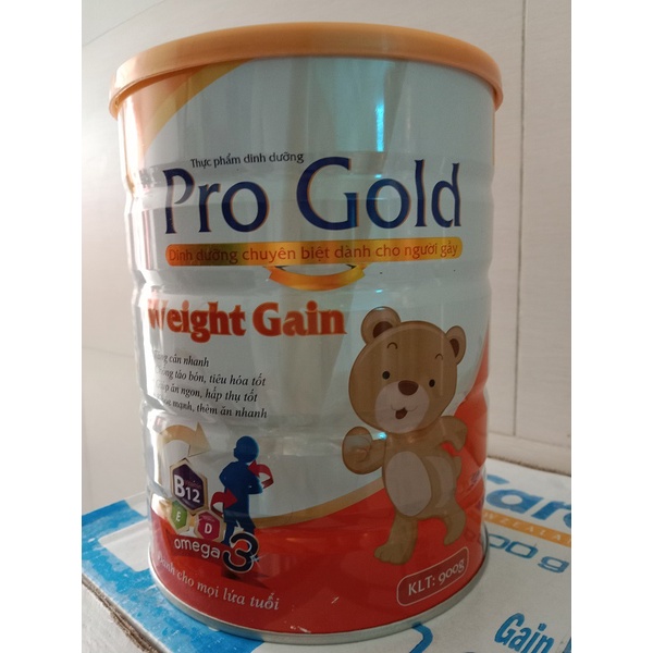 Sữa tăng cân ProGold Weight Gain 900g dành cho người gầy thích hợp mọi lứa tuổi (1 tuổi trở lên)