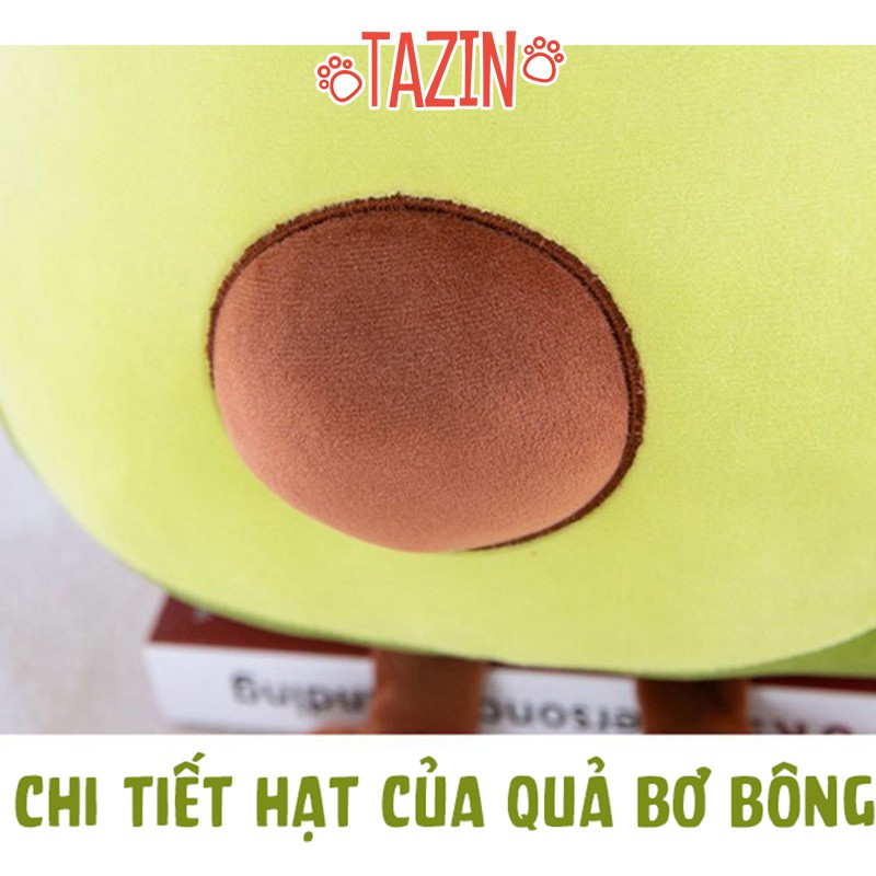 Gấu bông bơ cho bé, gối ôm quả bơ nhồi bông cho bé dễ thương cao cấp Tazin