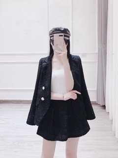 Set vest dạ hàng thiết kế