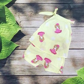 Bộ lanh yếm cho bé gái