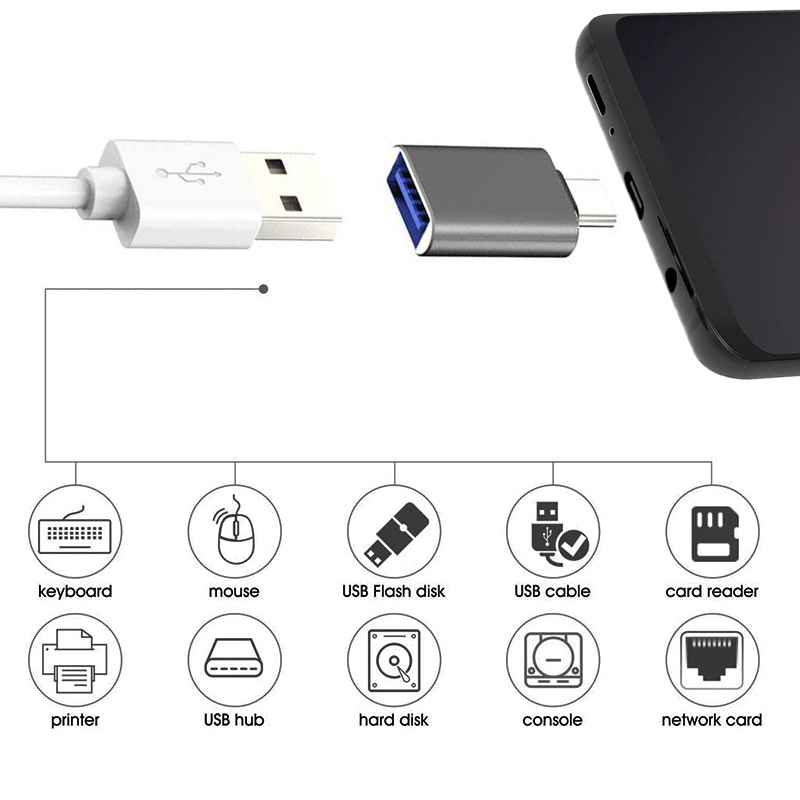 Bộ chuyển đổi Micro USB OTG USB OTG cho điện thoại và máy tính bảng Android, Cắm và chạy Tương thích với Ổ đĩa flash USB, Máy ảnh, Chuột, Bàn phím